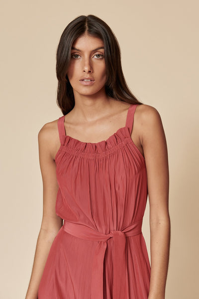 Hela Dress in Crimson