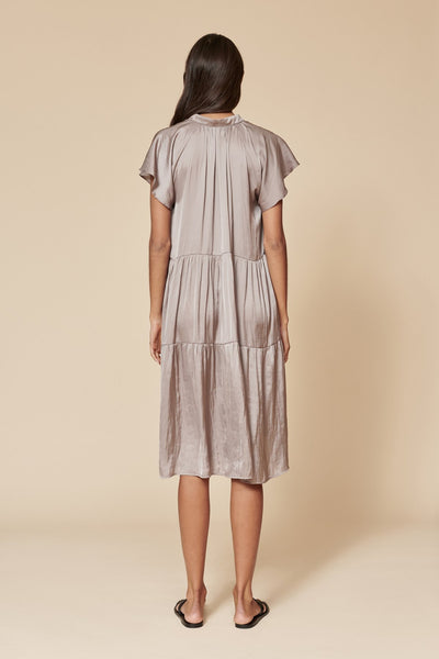 Vecka Dress in Mineral Brown