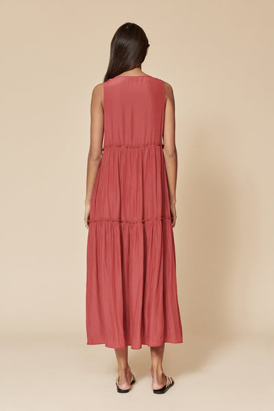 Rufsa Dress- Crimson