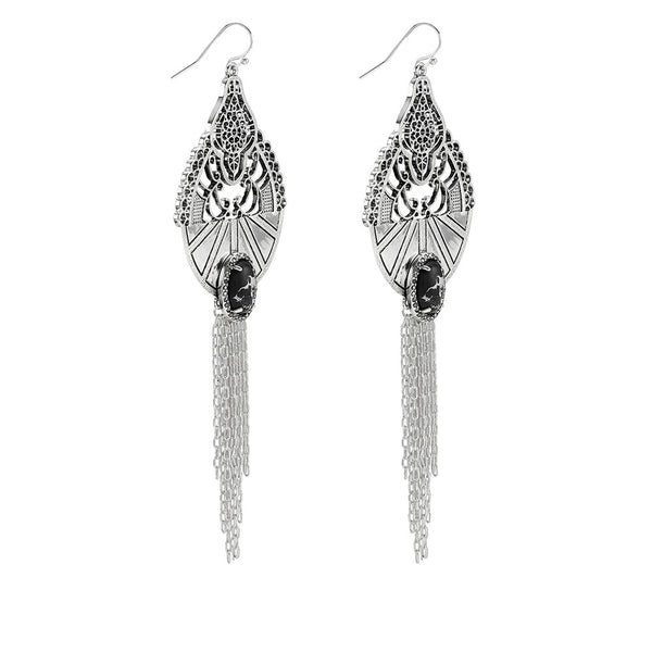 Wildest Dreams Grand Earrings- Black Marble