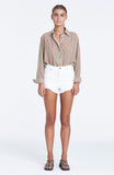 Zed Cuffed Short- Ivory