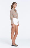 Zed Cuffed Short- Ivory