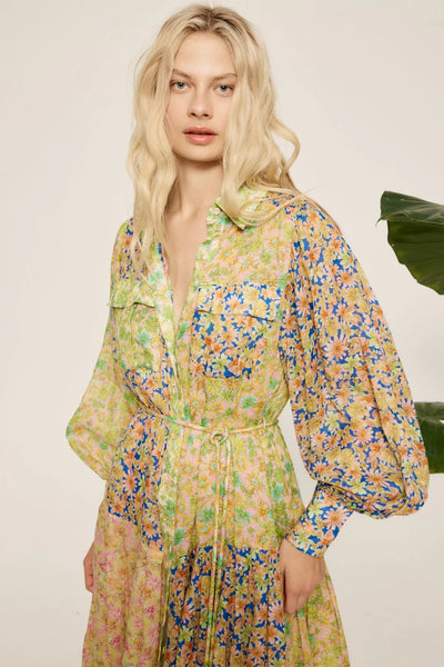 Daisy Patchwork Shirtdress