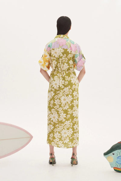 ELORA PATCHWORK SHIRTDRESS