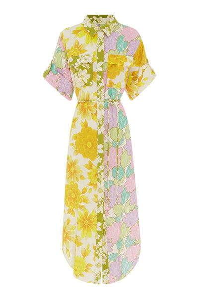 ELORA PATCHWORK SHIRTDRESS