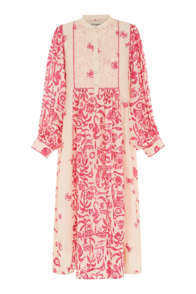 ESMERELDA SPLICED MIDI DRESS