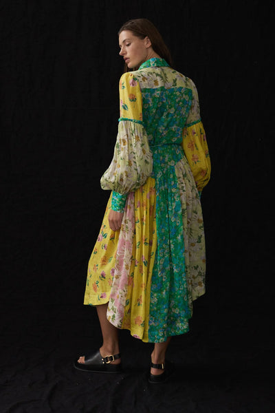 KENZIE PATCHWORK SHIRTDRESS