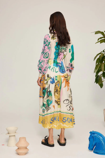 Soleil Patchwork Shirtdress