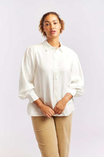 SOHO LINEN SHIRT IN IVORY