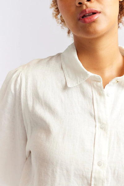 SOHO LINEN SHIRT IN IVORY