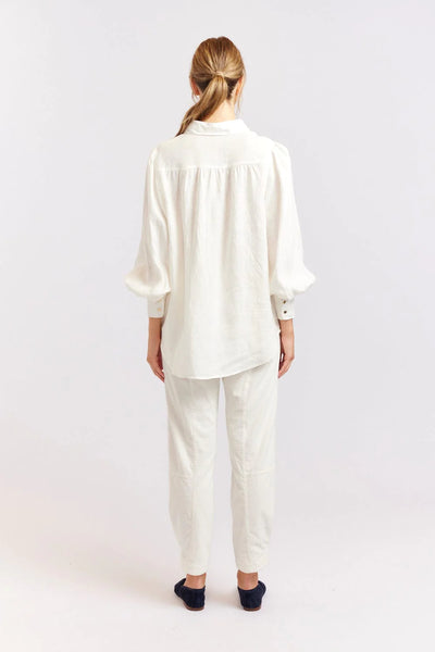 SOHO LINEN SHIRT IN IVORY