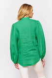 Charade Shirt In Emerald Linen