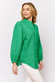 Charade Shirt In Emerald Linen