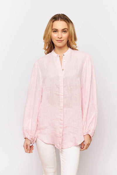 Charade Shirt In Sherbert Linen