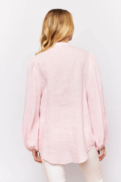 Charade Shirt In Sherbert Linen