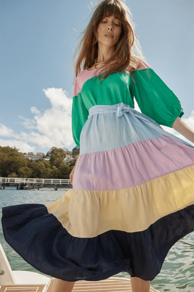 Jitterbug Dress In Calypso