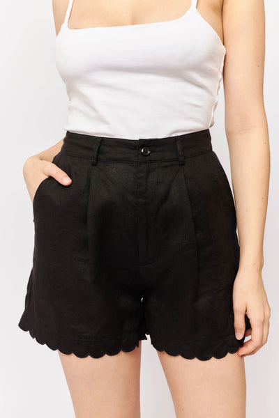 Mod Short In Black Linen