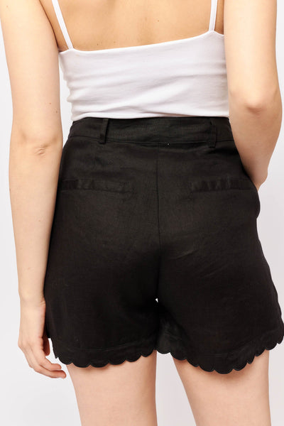 Mod Short In Black Linen