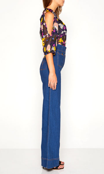 Diamond Eyes Blouse- Ink