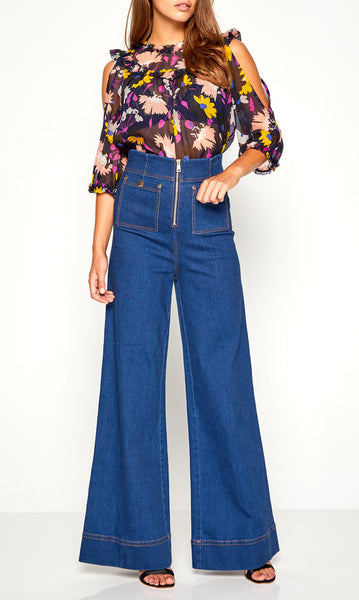 Diamond Eyes Blouse- Ink