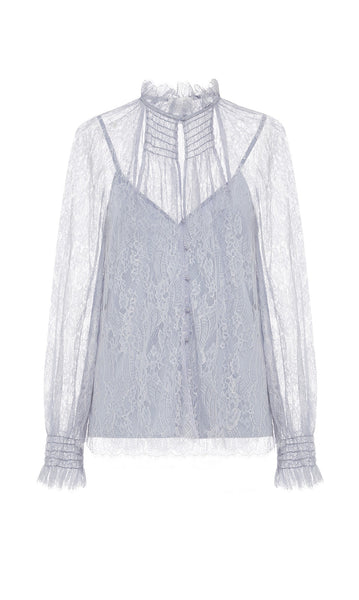St Germain Blouse- Pebble