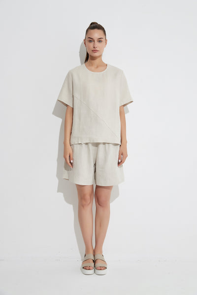 Seam Detail Top- Neutral