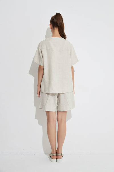 Seam Detail Top- Neutral