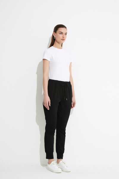 Drawcord Lounge Pant- Black