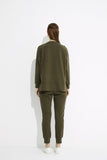 Embossed Sweat- Khaki