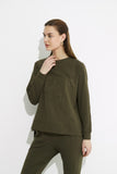 Embossed Sweat- Khaki