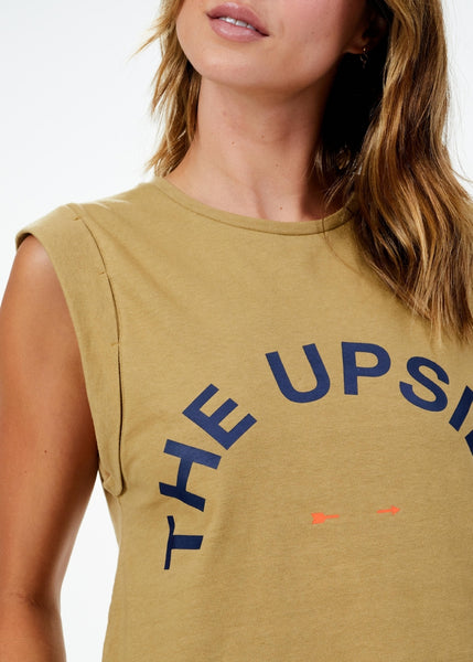 Cropped Muscle Tank- Lizard