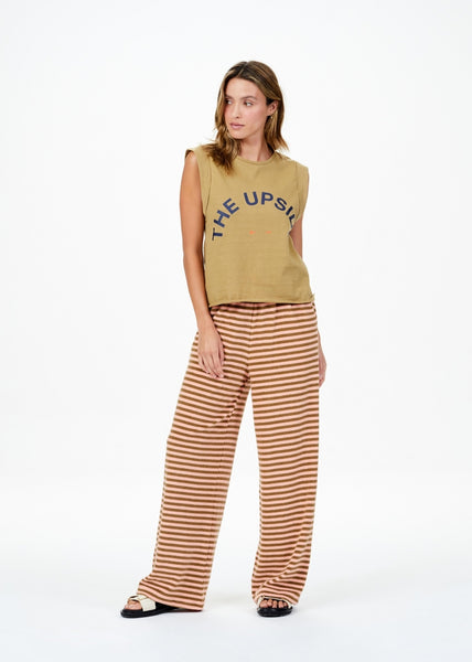 Cropped Muscle Tank- Lizard