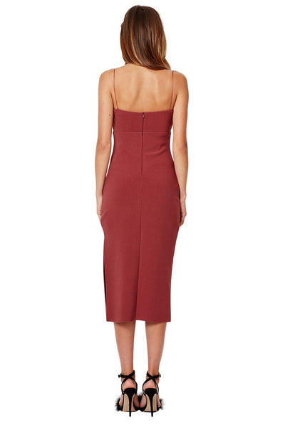 Lady Allure Split Dress- Blusher