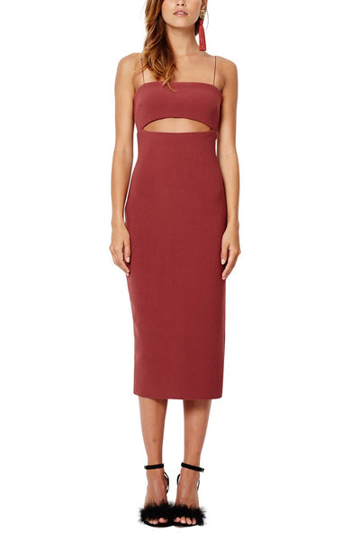 Lady Allure Split Dress- Blusher