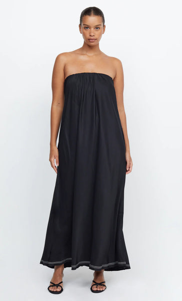 TILLIE STRAPLESS MAXI DRESS- BLACK