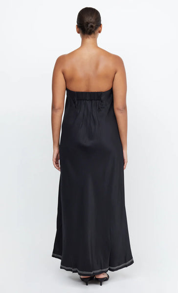 TILLIE STRAPLESS MAXI DRESS- BLACK