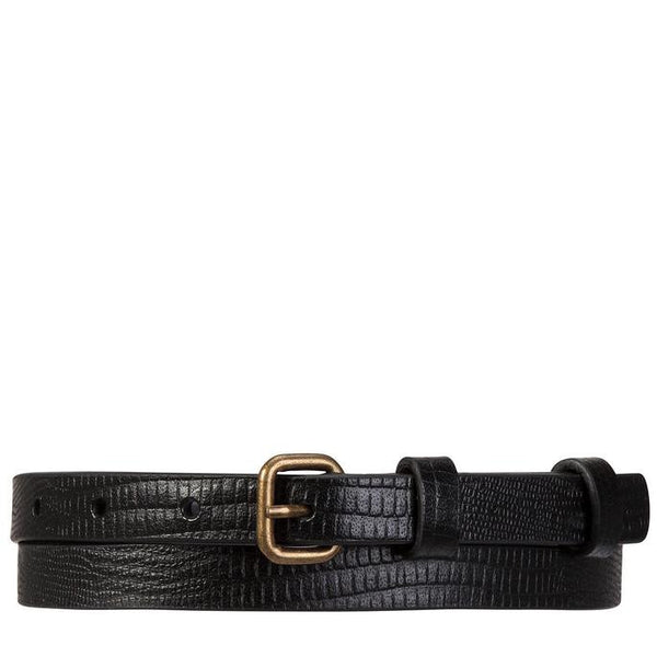Never Never Belt- Black Lizard