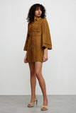 ALEKSANDRA MINI DRESS- GOLDEN OLIVE