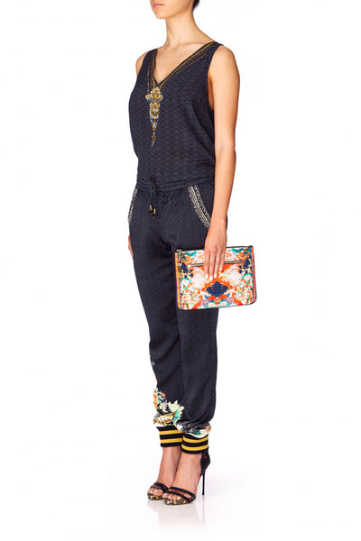 Small Canvas Clutch- Geisha Girl