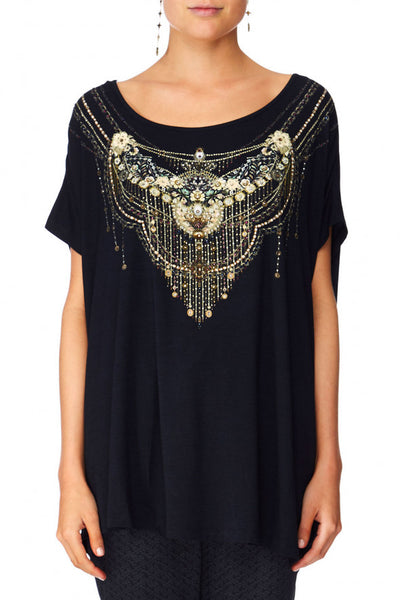 Loose Fit Tee- Midnight Moonchild