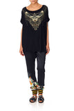 Loose Fit Tee- Midnight Moonchild