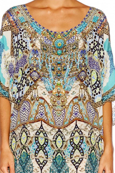 Short Round Neck Kaftan- Meet Me In Casablanca