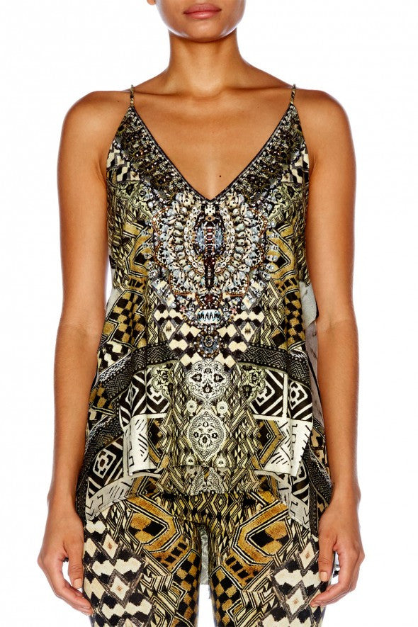 Multi Layer V Neck Top- Weave of The Wild