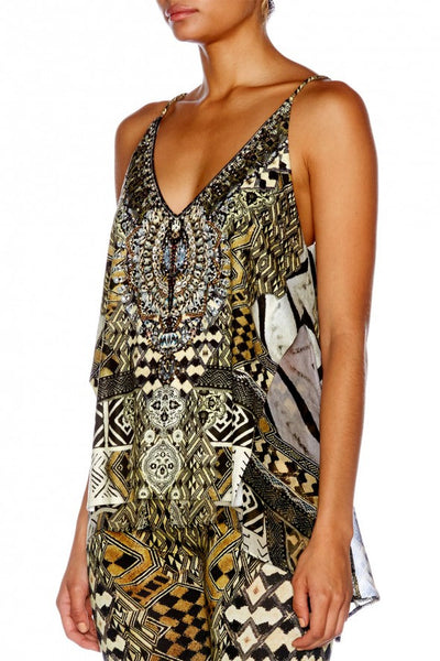 Multi Layer V Neck Top- Weave of The Wild