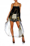 Tie Detail Overlay Playsuit- Mali Mud Story