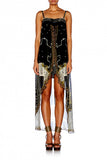Tie Detail Overlay Playsuit- Mali Mud Story
