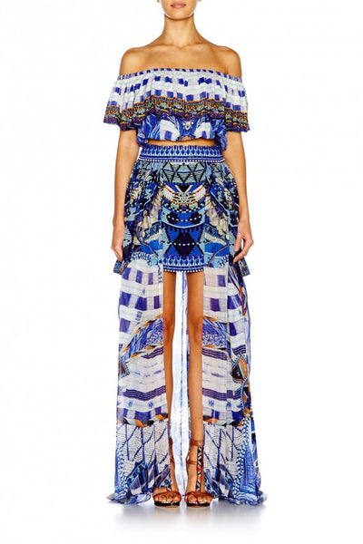 Midriff Frill Top- Rhythm & Blues