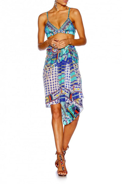 Triangle Bra Top W/ Seam- Divinity Dance