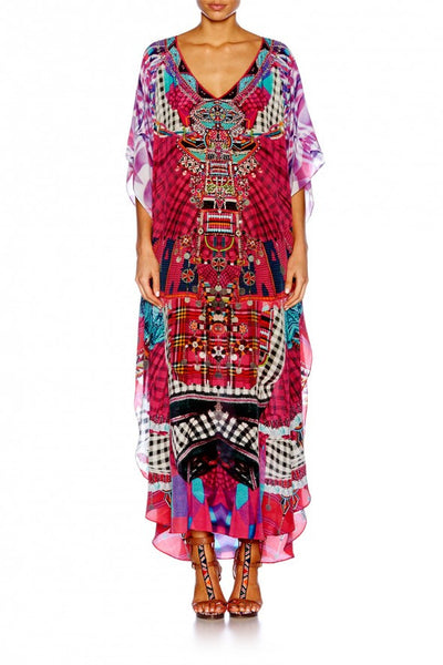 Long Vneck Kaftan- Desert Discotheque
