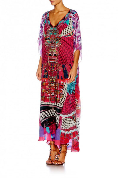 Long Vneck Kaftan- Desert Discotheque